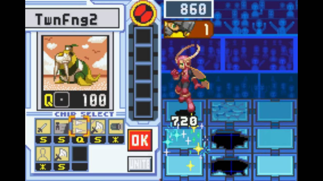 Megaman Battle Network 4 Red Sun Boss Run - Roll