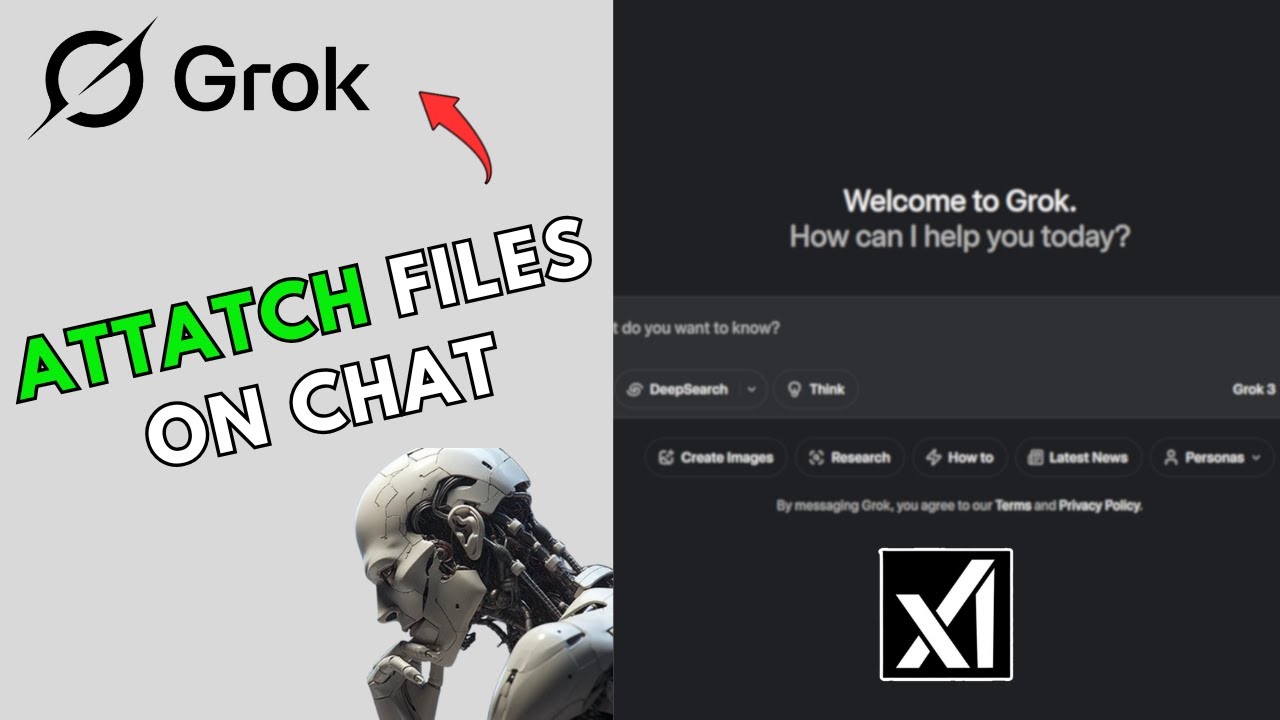 How to Attach files on Chat in Grok AI 2025?