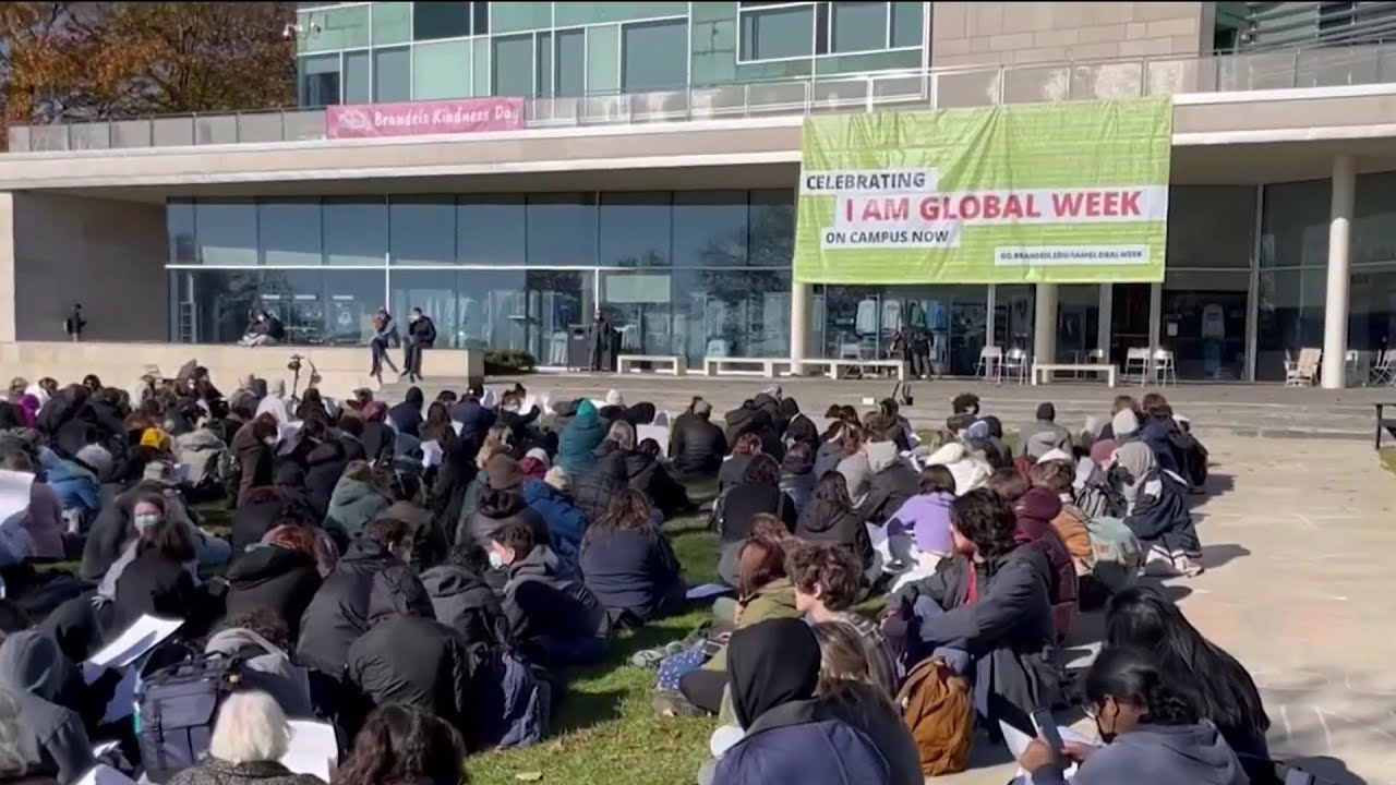 Sit-in held at Brandeis after arrests of pro-Palestinian protesters