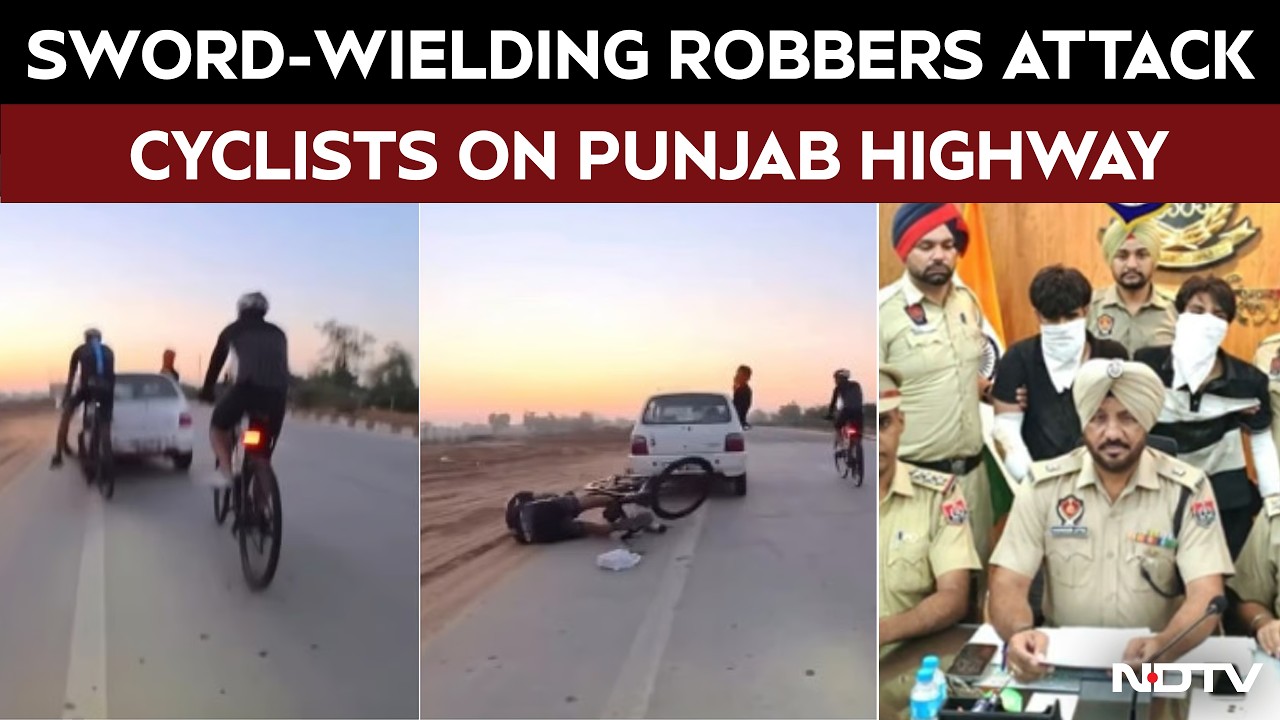 Punjab Police Arrest Sword-Wielding Robbers After Attack On Cyclists | Viral Highway Horror