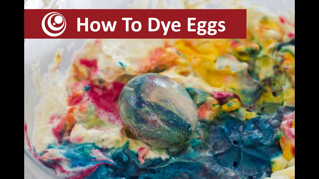How to Dye  Easter Eggs  Eggs With Whipped Cream & Food Colouring