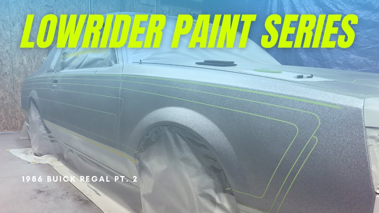 FULL LOWRIDER PAINT JOB - G Body Regal Pt. 2 - FLAKE CITY