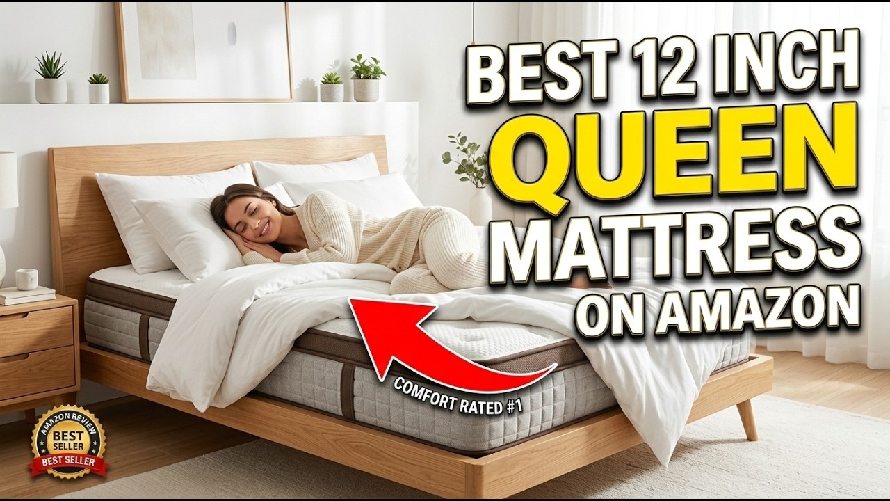 Best Mattress Size Queen 12 Inch on Amazon 2026 | Top 5 Picks for Better Sleep
