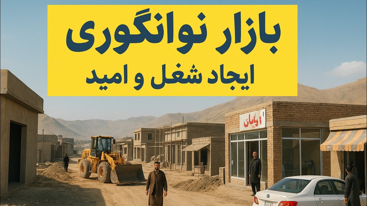آخر بازار انگوری ،ساخت و ساز جدید،ایجاد شغل و امید برای مردم جاغوری 