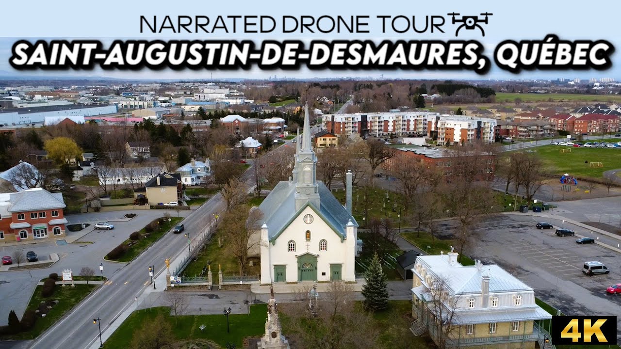 ⚜️ Discover Saint-Augustin-de-Desmaures, Québec! | Stunning 4K Drone Footage 🌅