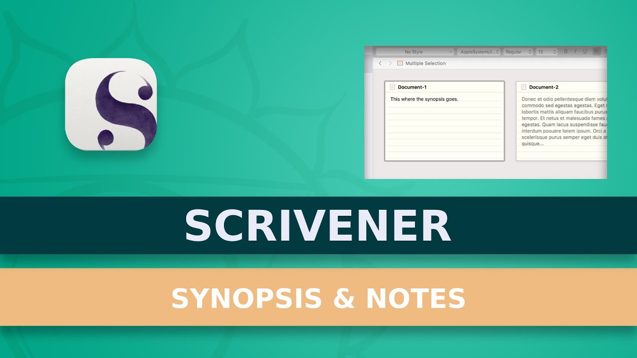 How To Use Synopses And Notes In Scrivener