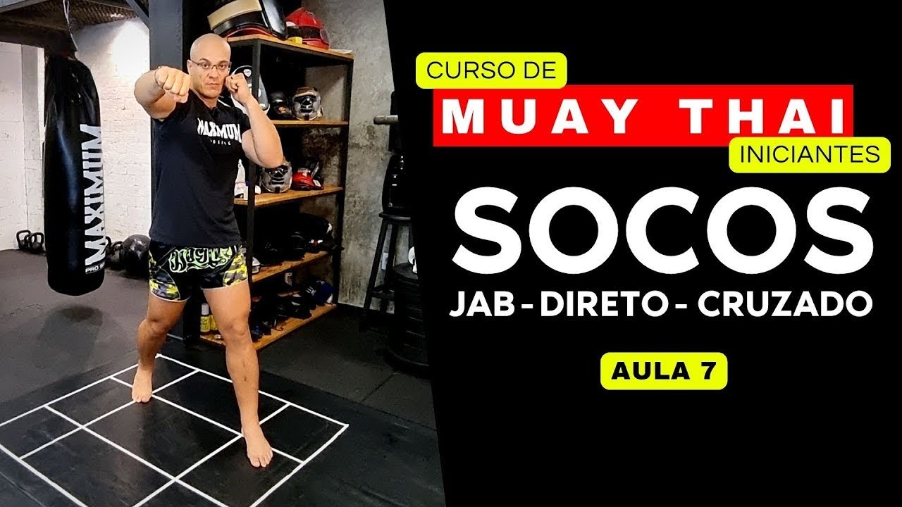 Como executar jab, direto, cruzados e ganchos | MUAY THAI INICIANTE - AULA 7