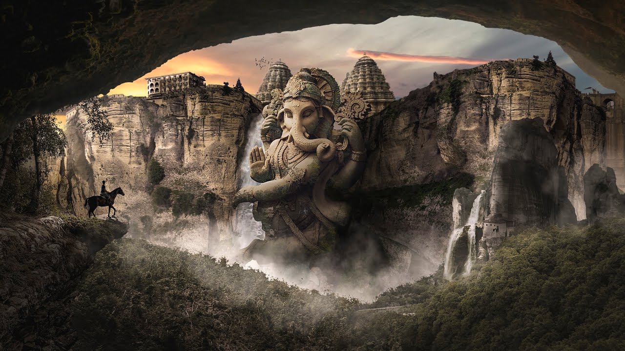 Photo Manipulation  | Matte painting | Lord Ganesha