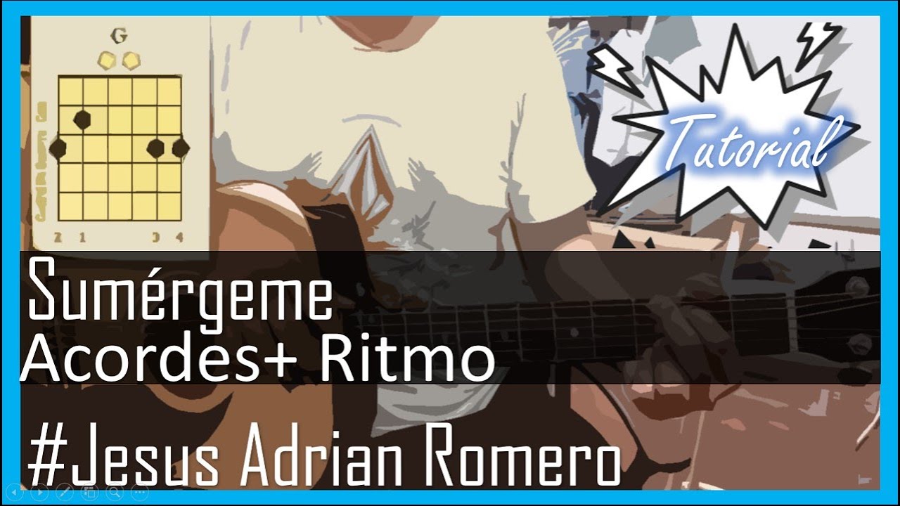 Sumérgeme Tutorial con guitarra acústica| Curso para guitarra