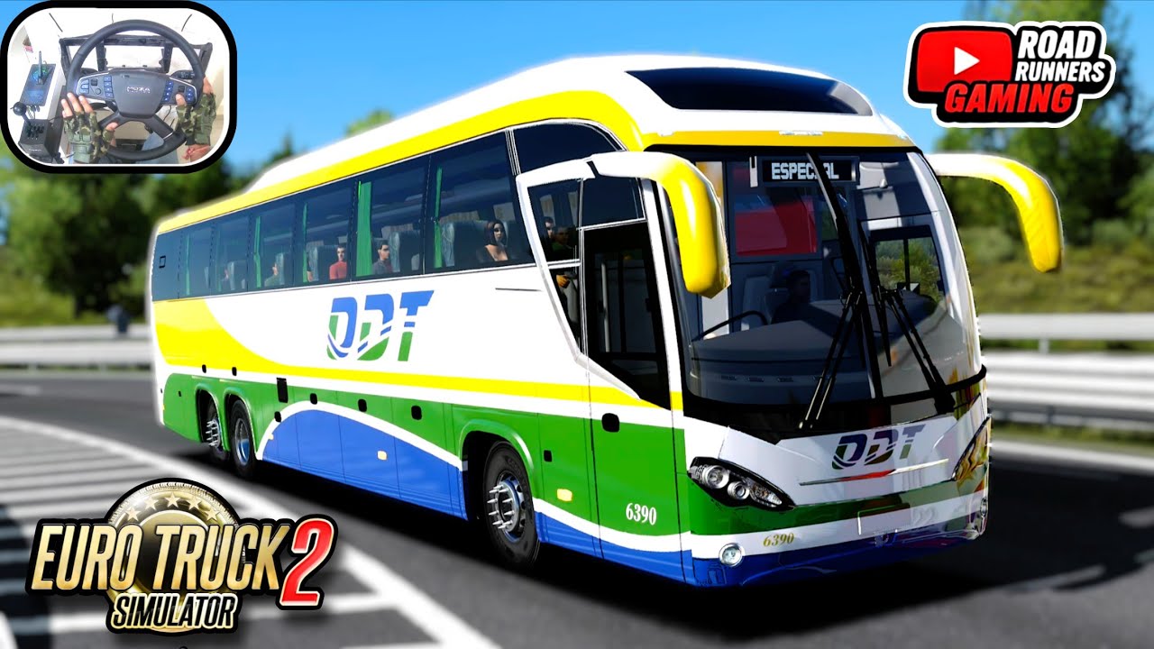 Smooth Bus Drive on Busy Traffic Roads Mascarello Roma R8 | Realistic Passenger Trip | ETS2 4K HDR