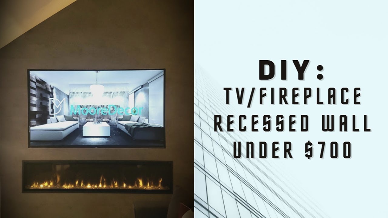 DIY Electric Fireplace Wall Makeover **under $700**