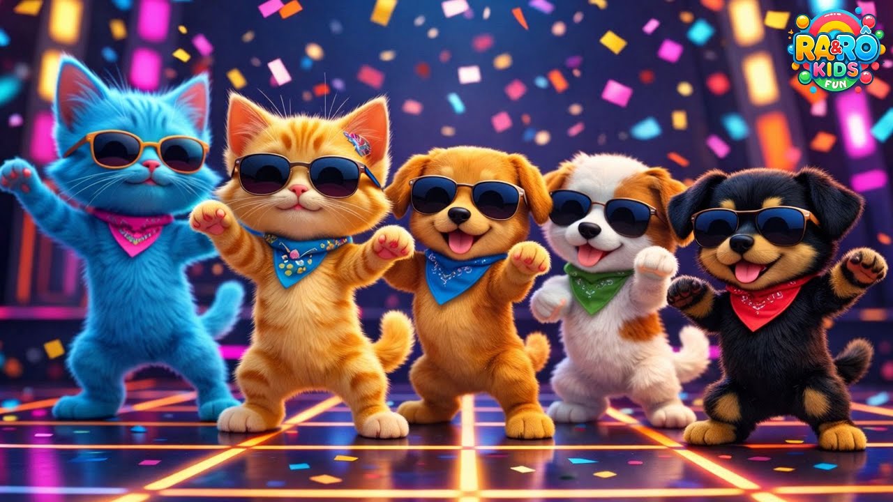 As Melhores Música Infantil de Gatinho e Cachorrinho, para Dançar.