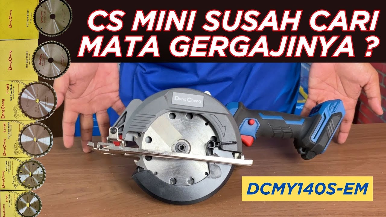 Mini Circular Saw DongCheng Susah Cari Mata Gergajinya ❓ DCMY140S-EM