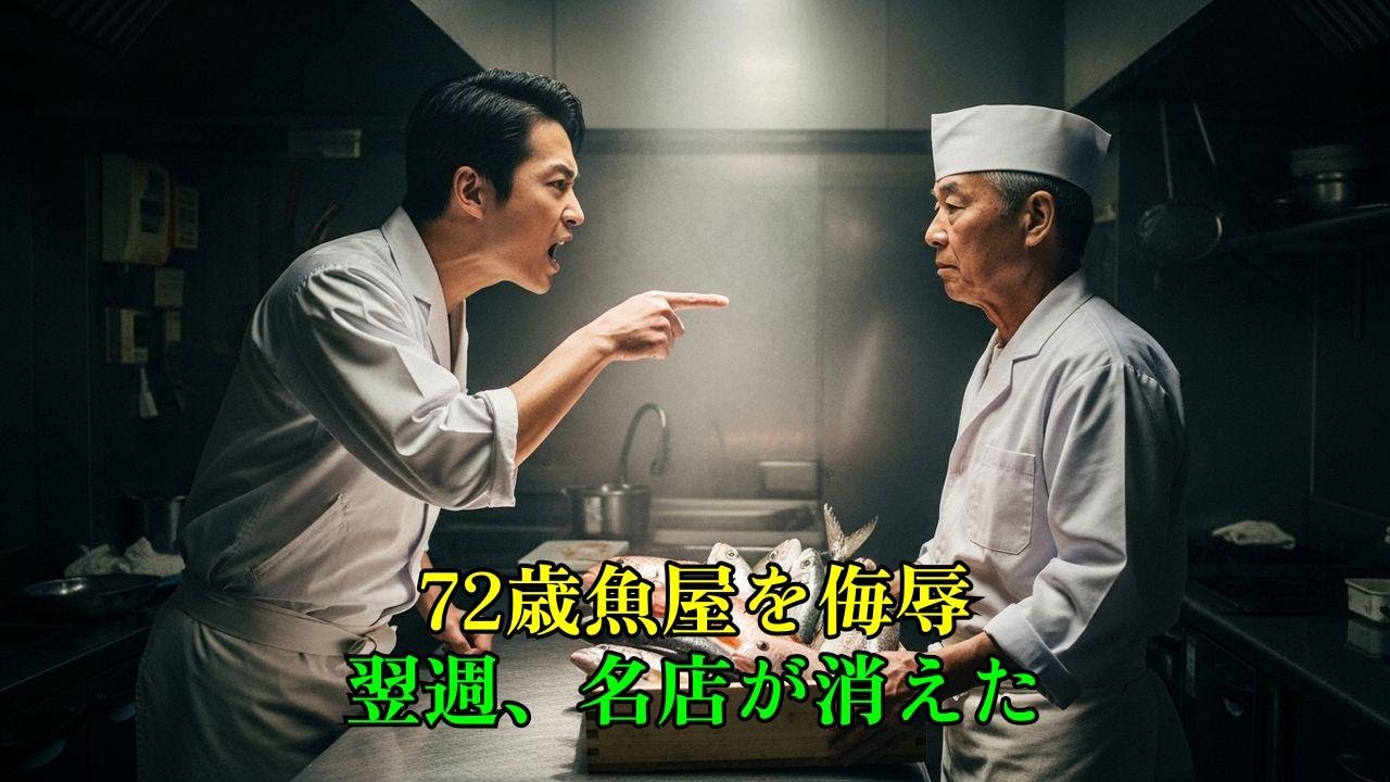 72歳魚屋を侮辱した傲慢な2代目「半額にしろ」翌週、店が消えた