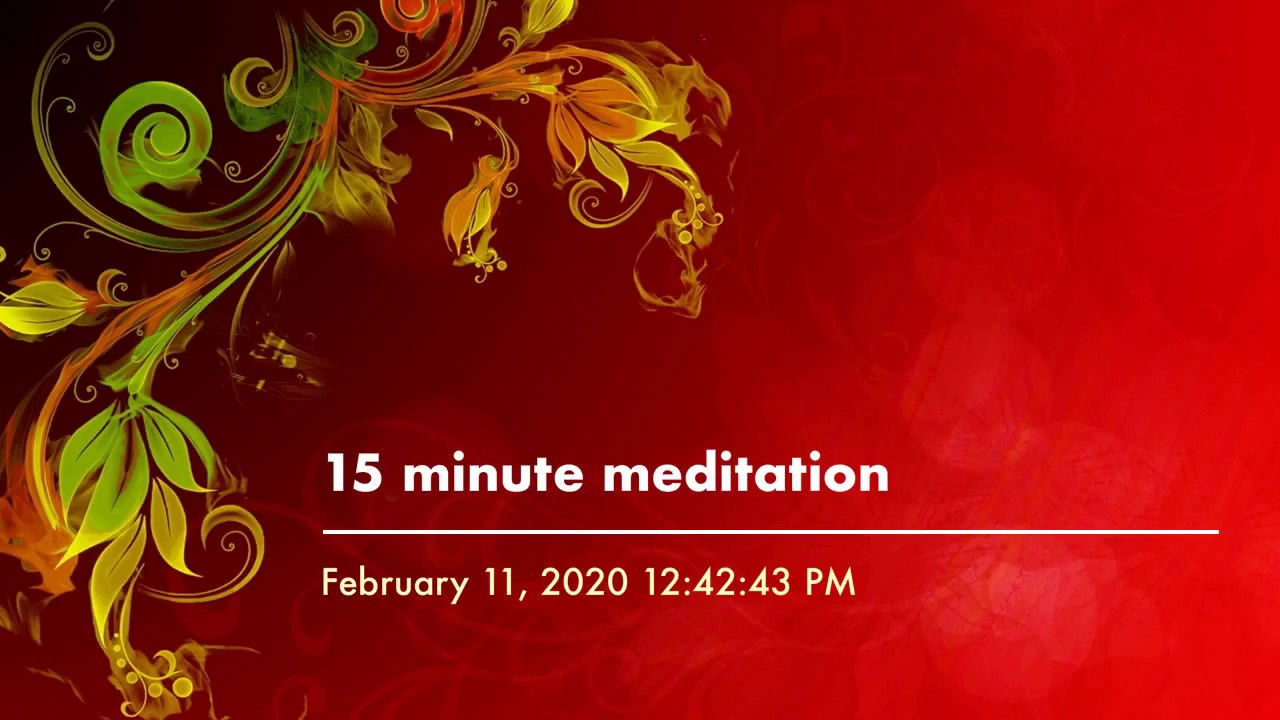 15 minute meditation