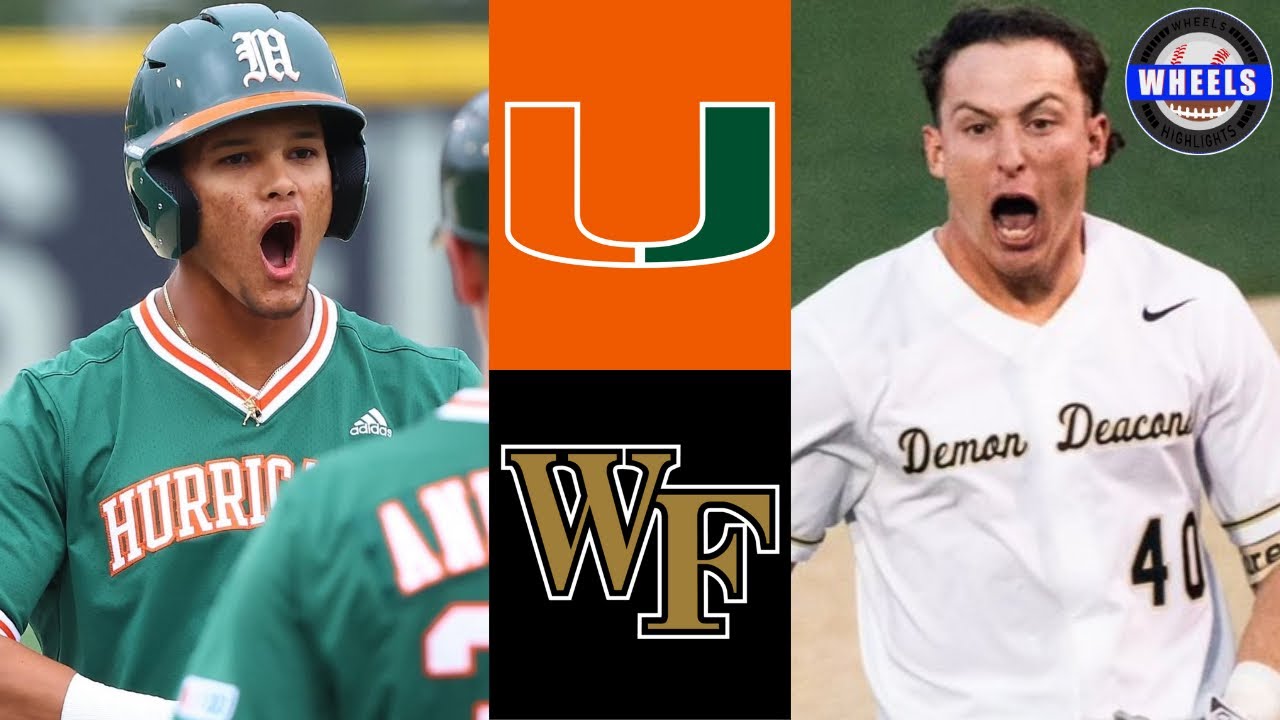 Miami vs #14 Wake Forest (Exciting!) | 2025 College Baseball Highlights