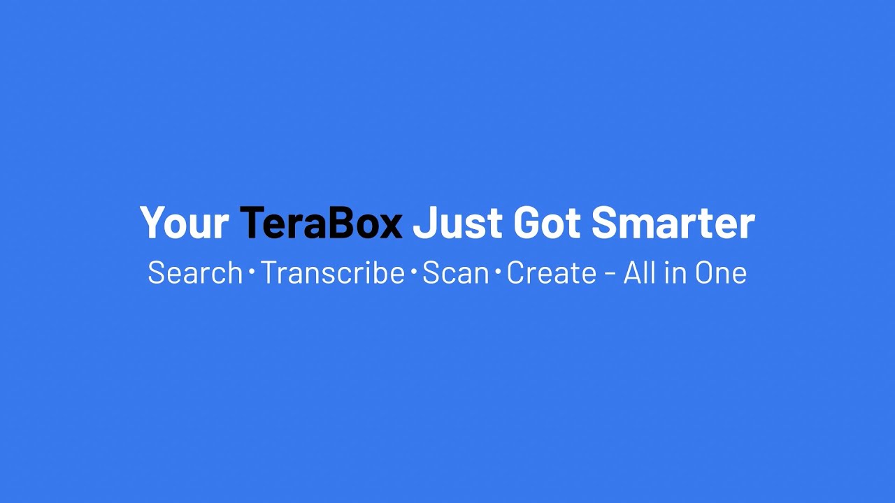 TeraBox AI Upgrade: Your All-in-One Smart Hub