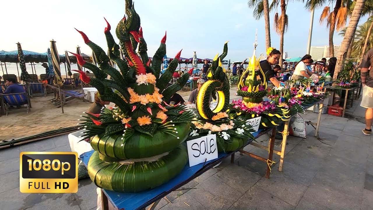 Pattaya Beach Road Loy Kratong November 2024 Thailand