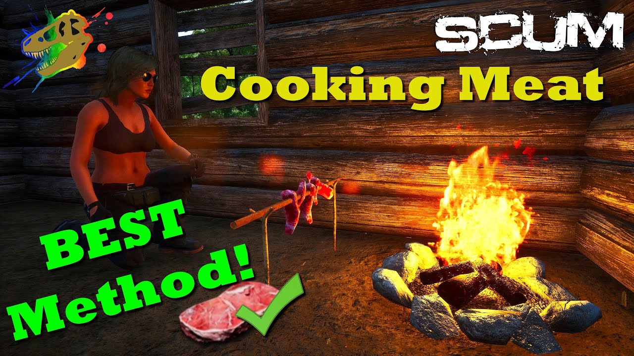 SCUM 0.7 EASIEST Cooking Guide -  The BEST Way to Cook Meat & In Cold Weather