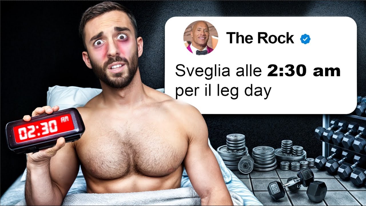 VIVO come THE ROCK per 24 ORE!! *Morning Routine FOLLE*