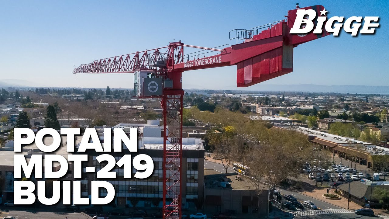 The Expert Assembly of Bigge's Potain MDT 219 Tower Crane