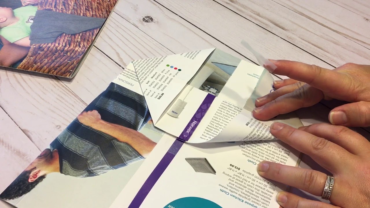 Turn old catalogs into gift bags
