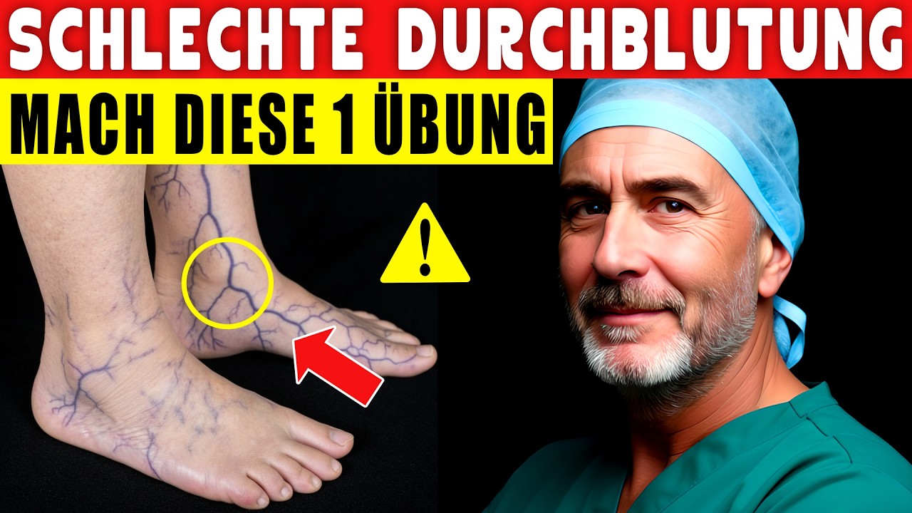 Chirurg VERRÄT: 5 Übungen bei schlechter Durchblutung der Beine ab 70 | Gesundheitstipps für 60+