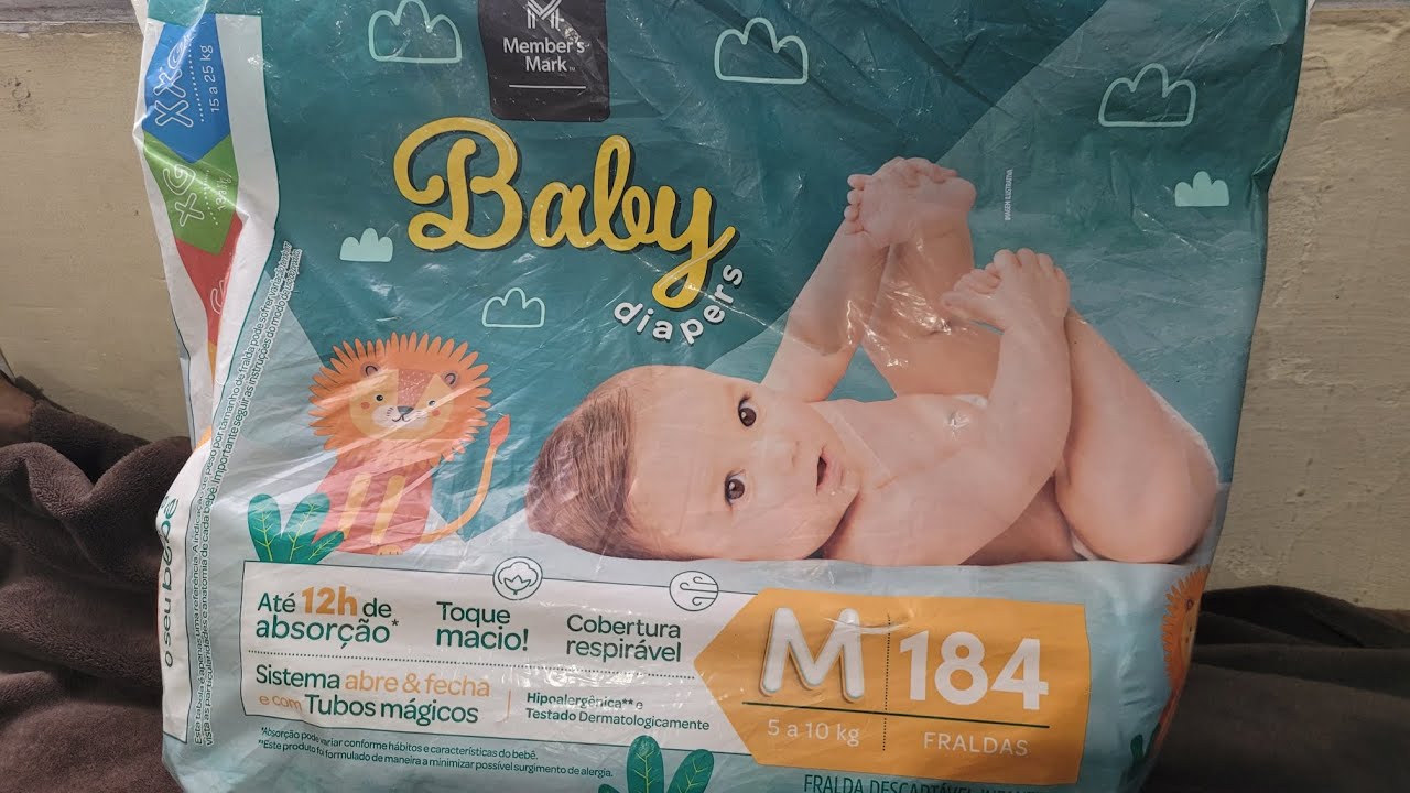 Fralda Baby Diapers do Sam's Club | Tamanho M | Resenha completa