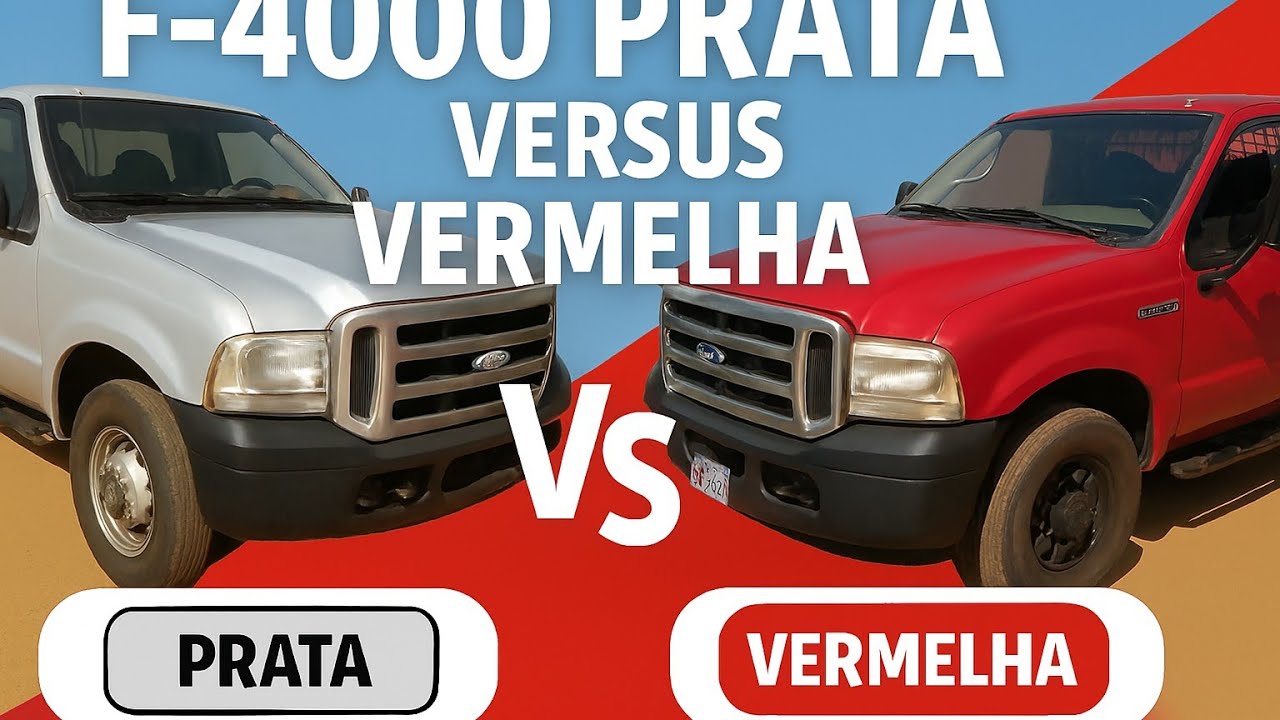 F4000 prata versus f4000 vermelha (deixe seu like e a cidade de onde você estão assistindo)