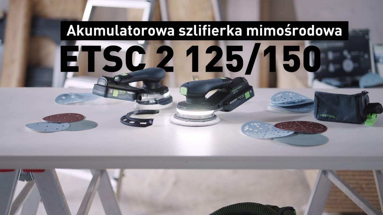 Akumulatorowa szlifierka mimośrodowa ETSC 2 125/150