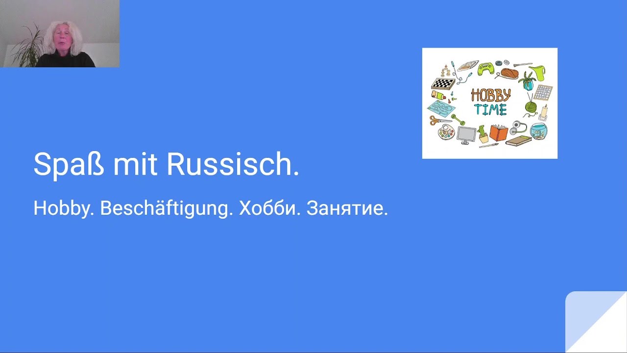 Spaß mit Russisch. Hobby. Beschäftigung.