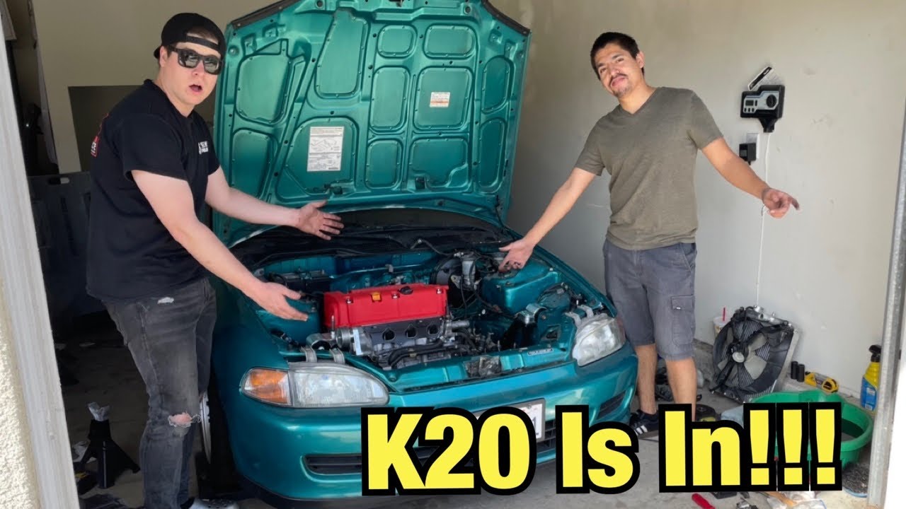 The K20 Is FINALLY In The EG Hatch!!!