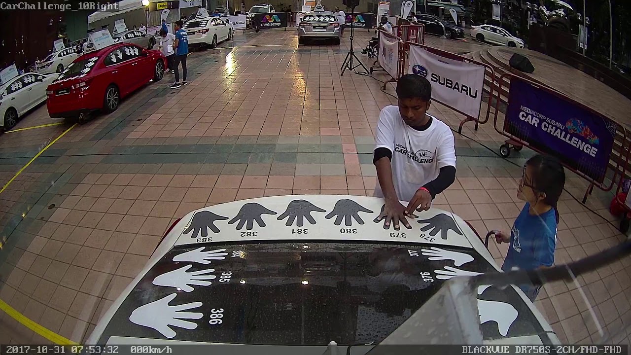 Car Challenge 2017 caught on BlackVue (when your thumb is out)