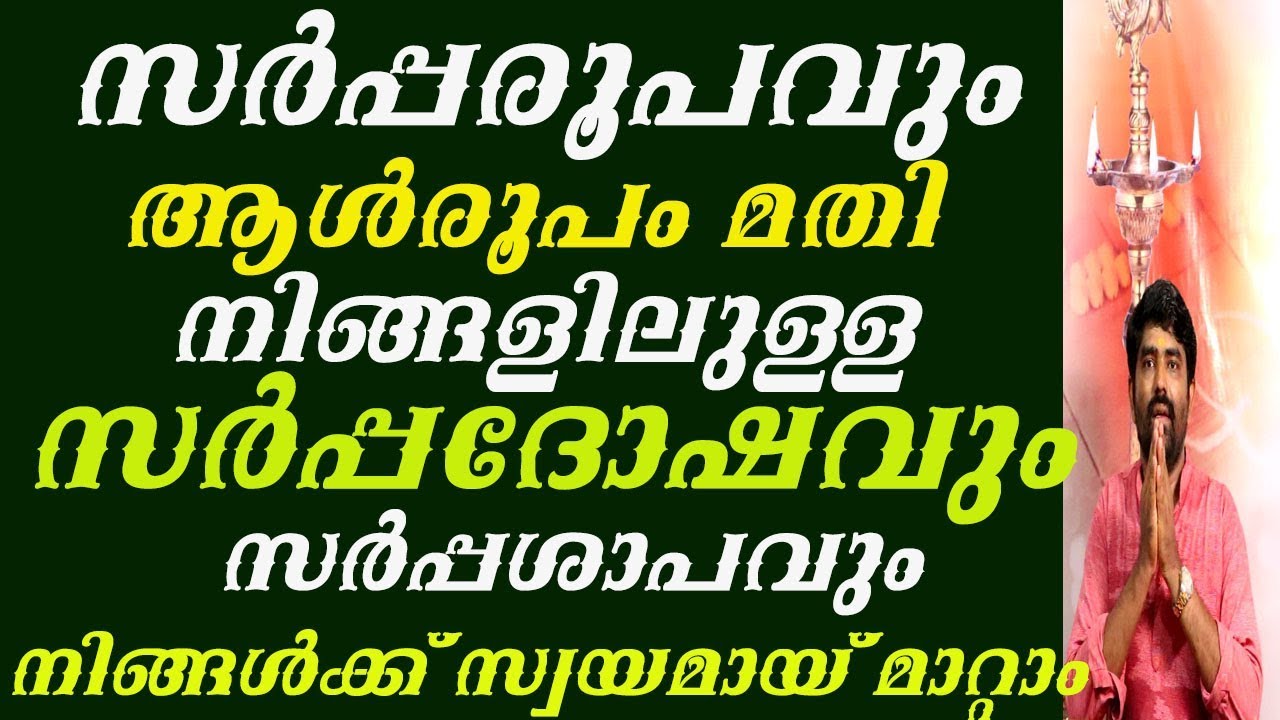 8078217433സർപ്പദോഷവും സർപ്പശാപവും ?സർപ്പരൂപവും ആൾരൂപവും കൊണ്ട് നിങ്ങൾക് സ്വയമായി മാറ്റം