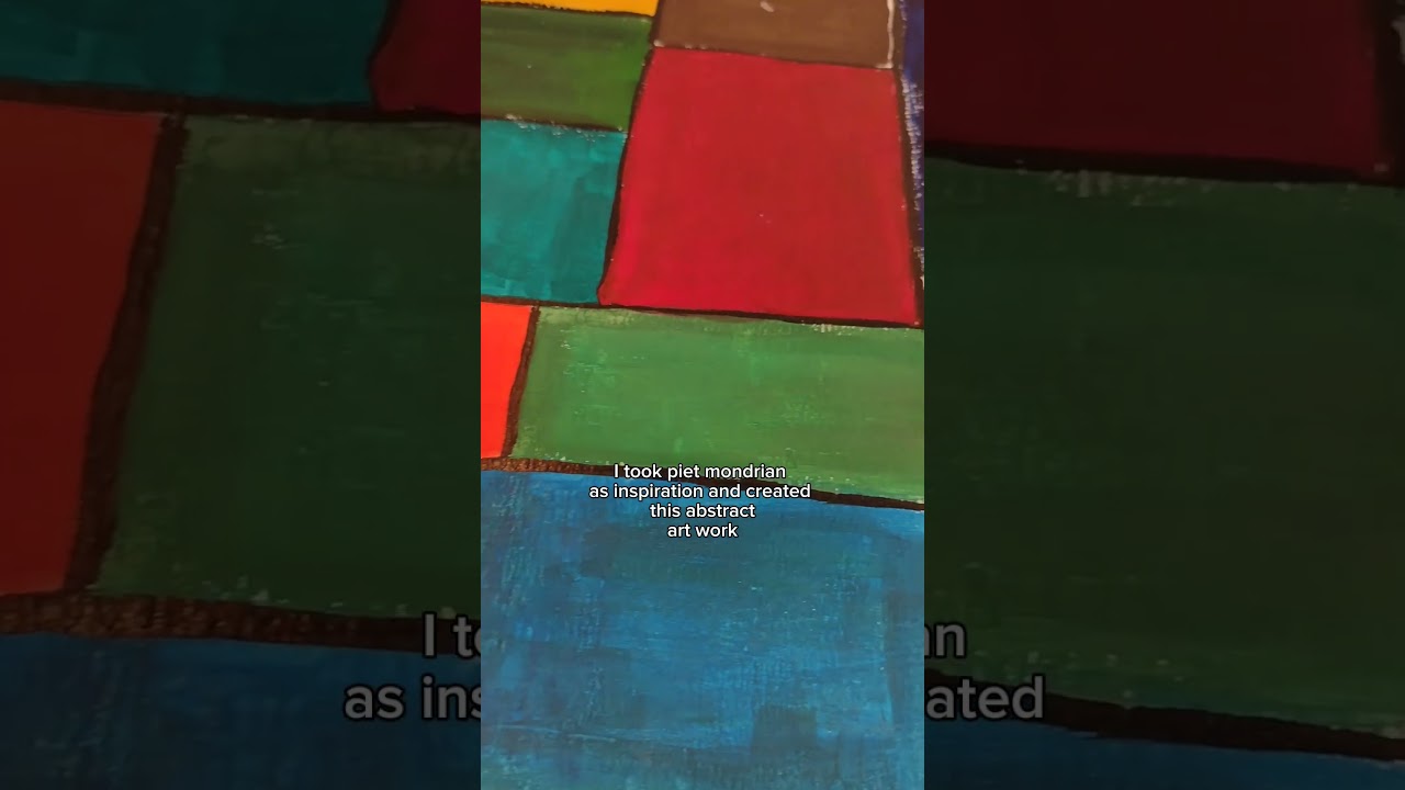 piet mondrian inspired abstract #art