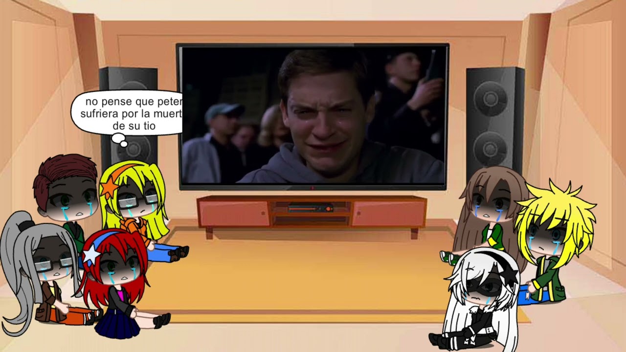 Los amigos de peter reaccionan a el como Spiderman Parte 1
