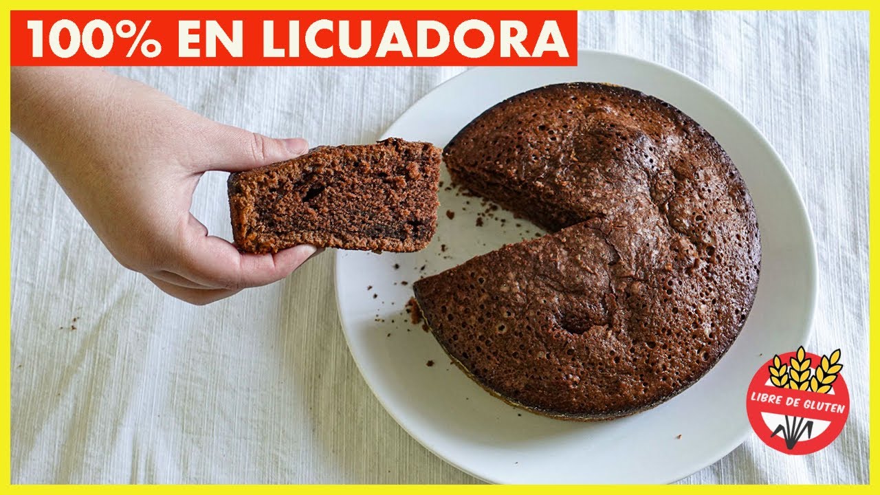 TORTA de chocolate SIN TACC en LICUADORA 🔰 (torta sin batidora, sin gluten y sin lácteos)