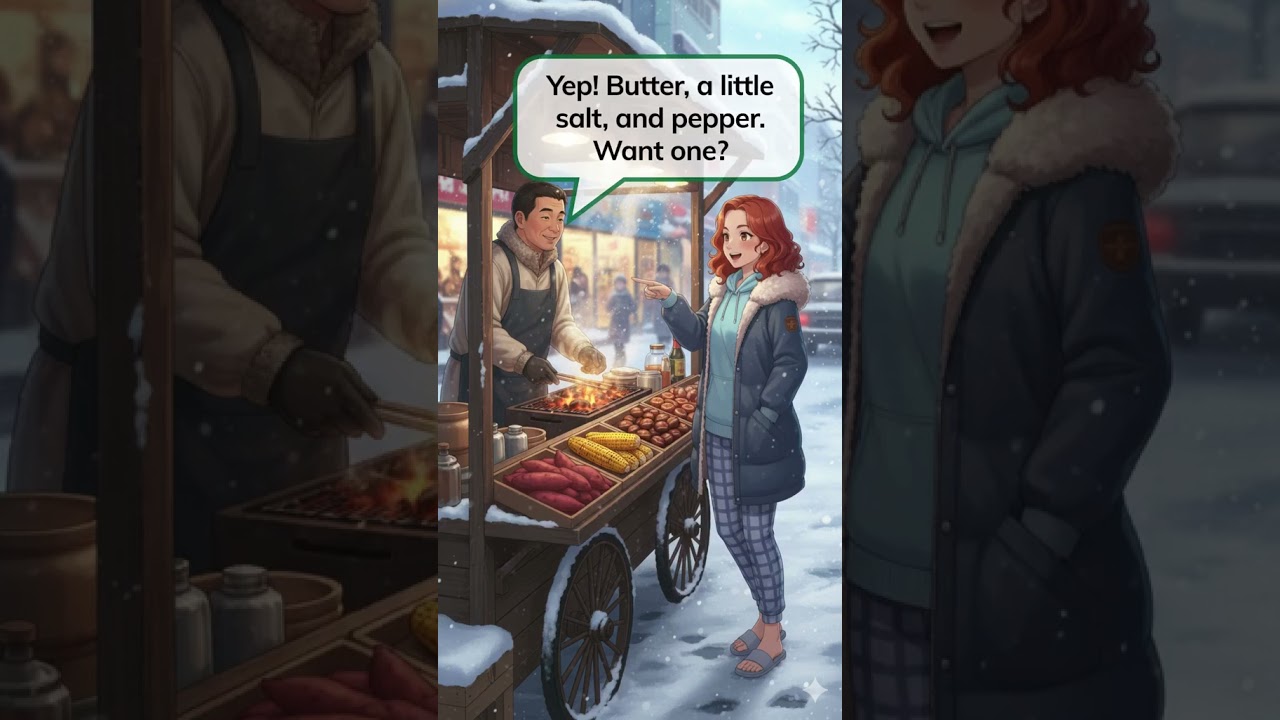 🍗Street Food Heaven! | Ordering Local Snacks in English 🍠 | Real-Life Dialogue for Beginners english