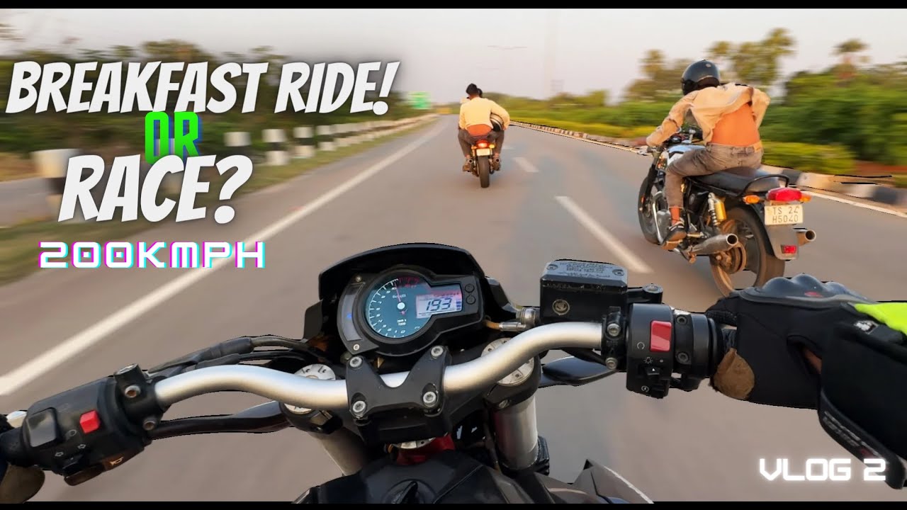 BREAKFAST RIDE TURNS INTO ADRENALINE RUSH! | 200KMPH | GT650,BENELLI600i |