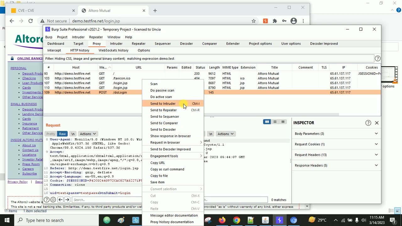 How to use Broken authentication attack using burp suite