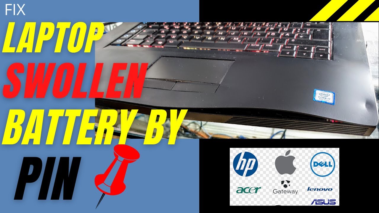 Fix Laptop Swollen Battery at HOME with Just a PIN 📌