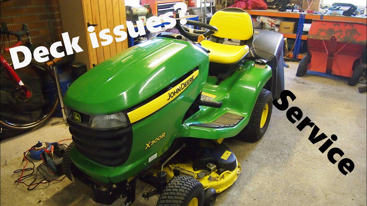 John Deere X300R Service and Fixing Deck not engaging