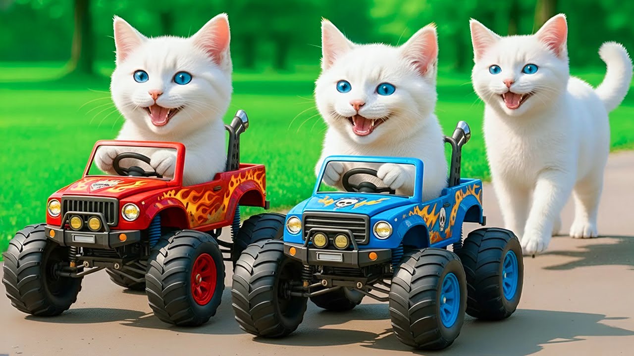 Mama Cat Trims Fur on the Farm and Makes Tiger Hat For Kittens At Home🐾🎩🐯