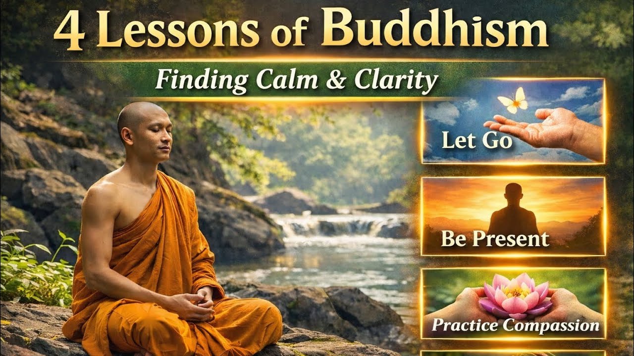 4 Buddhist Lessons for Inner Peace & Clarity