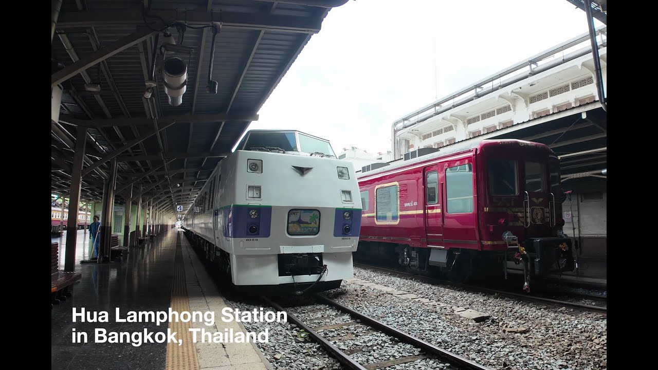 4K | Walking in Hua Lamphong Station in Bangkok, Thailand