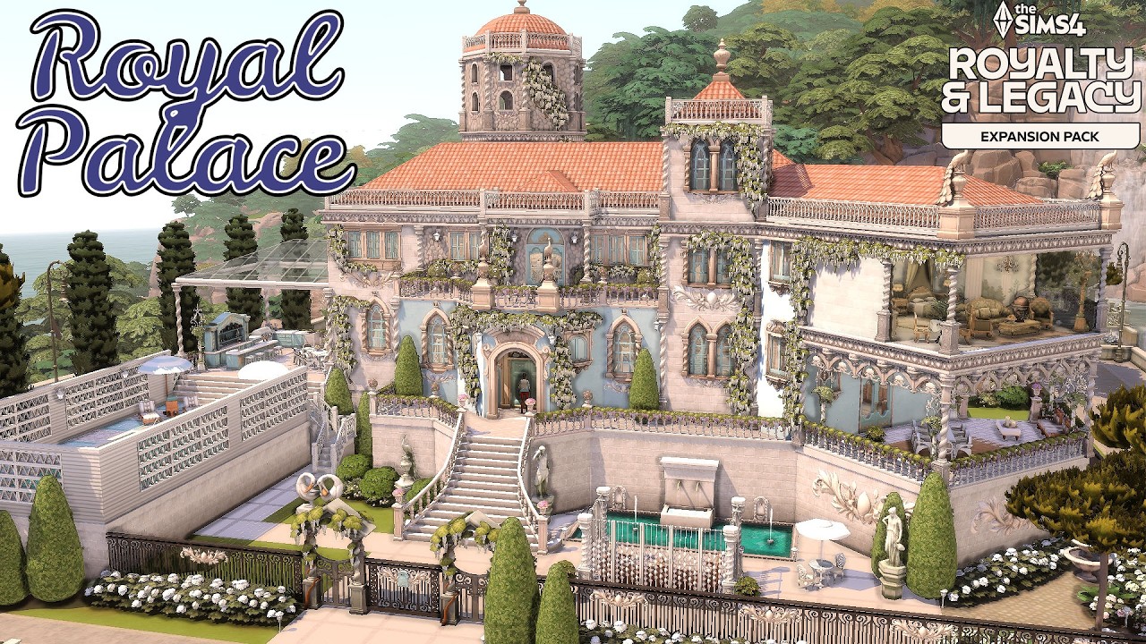 👑 Королевская власть и наследие | Дворец королевской династии! | Sims 4: Быстрая постройка без по...