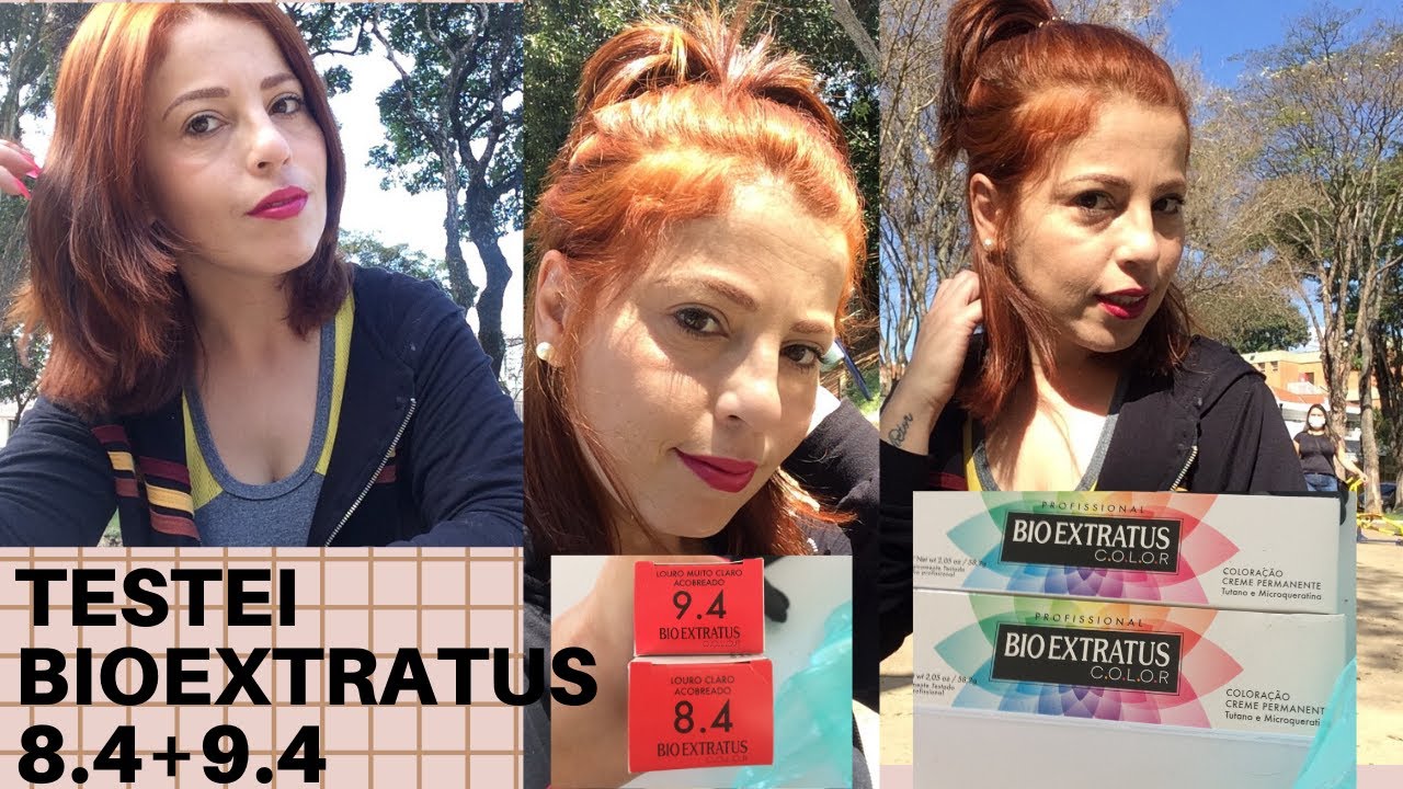 TESTEI A BiOEXTRATUS! 8.4 com 9.4 ! CABELO MACIO , AMEI A COR!