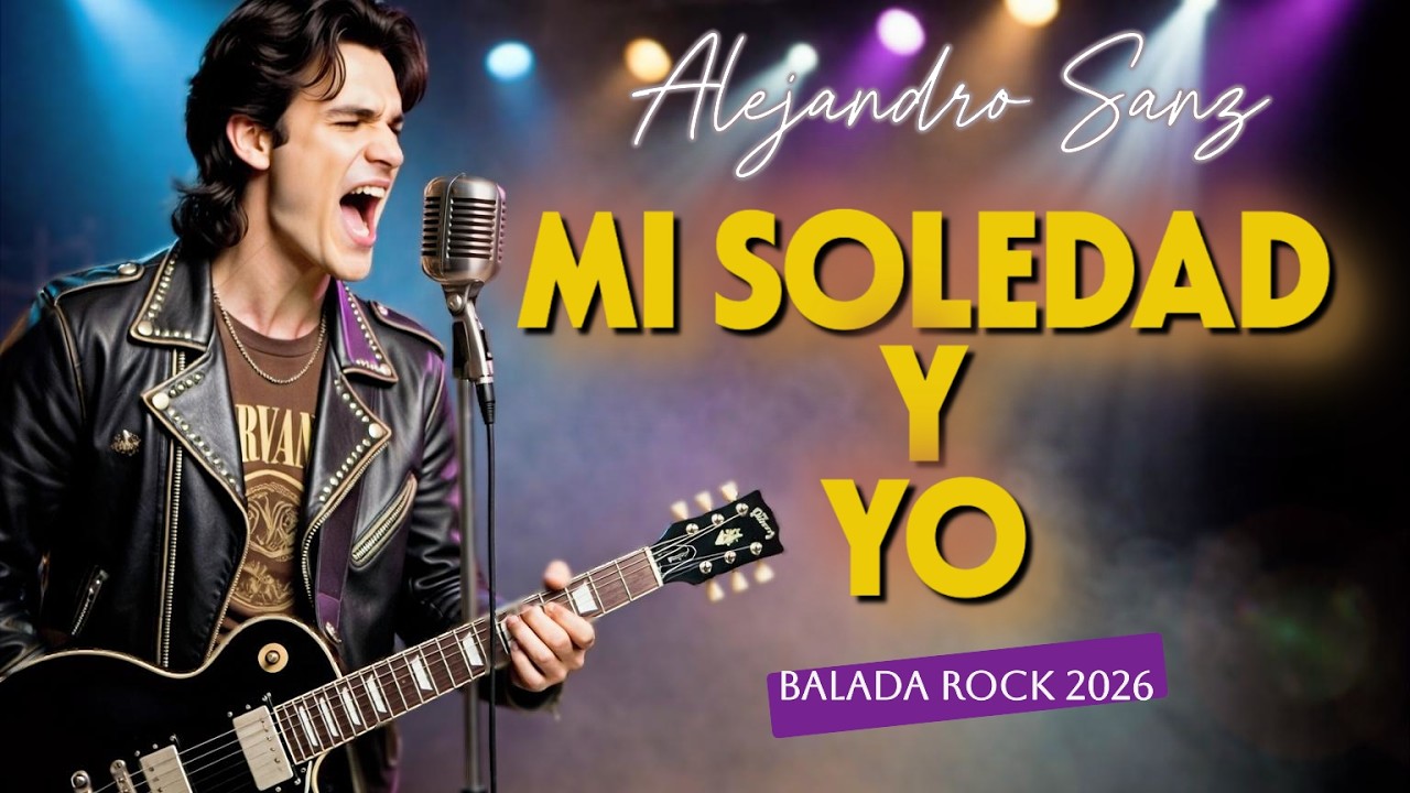 MI SOLEDAD Y YO de Alejandro Sanz pero en versión ROCK 2026 🎸 - Mis Rocker'IAs