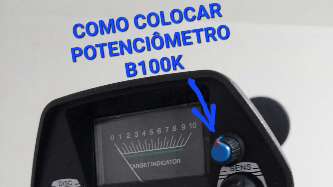Como trocar o potenciômetro da sensibilidade do MD4030
