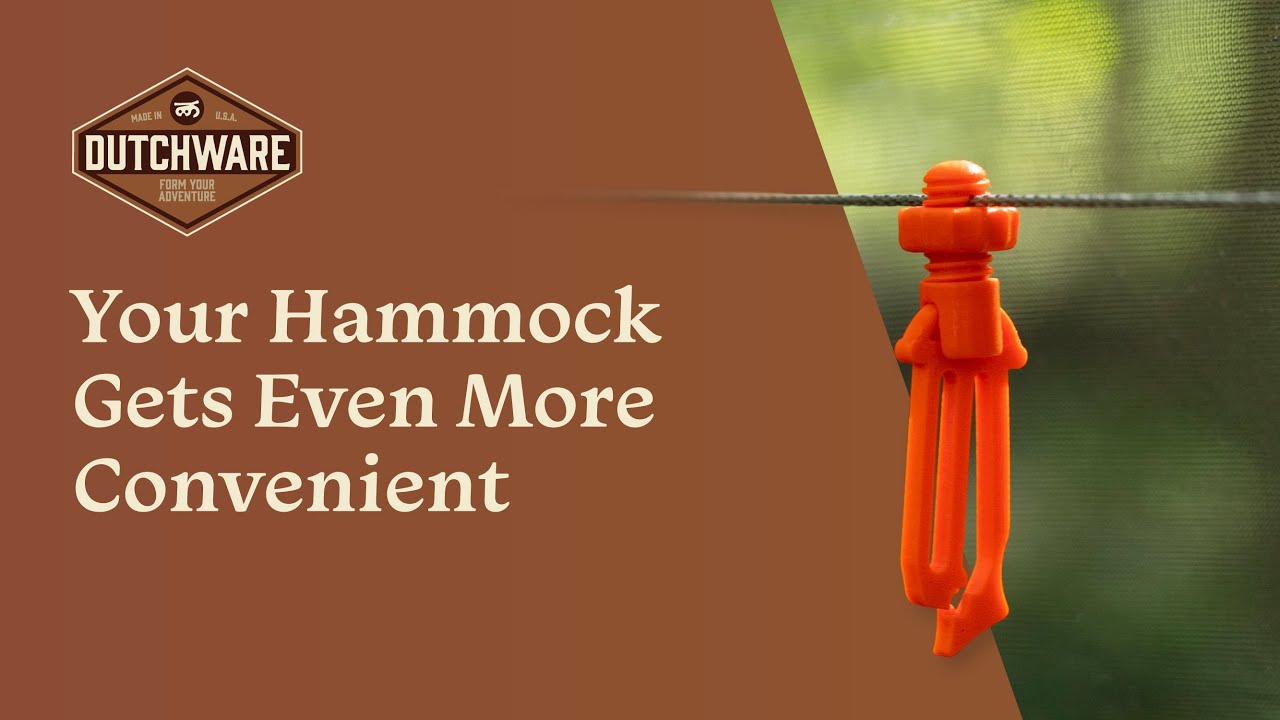 Best Hammock Storage for Your Hat and Headlamp Ever - RidgeLink Ecosystem Gear Clip!